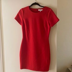 Likely red body con dress. Runs small!